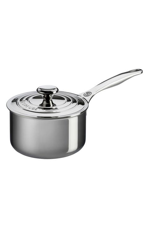 3-Quart Stainless Steel Saucepan with Lid