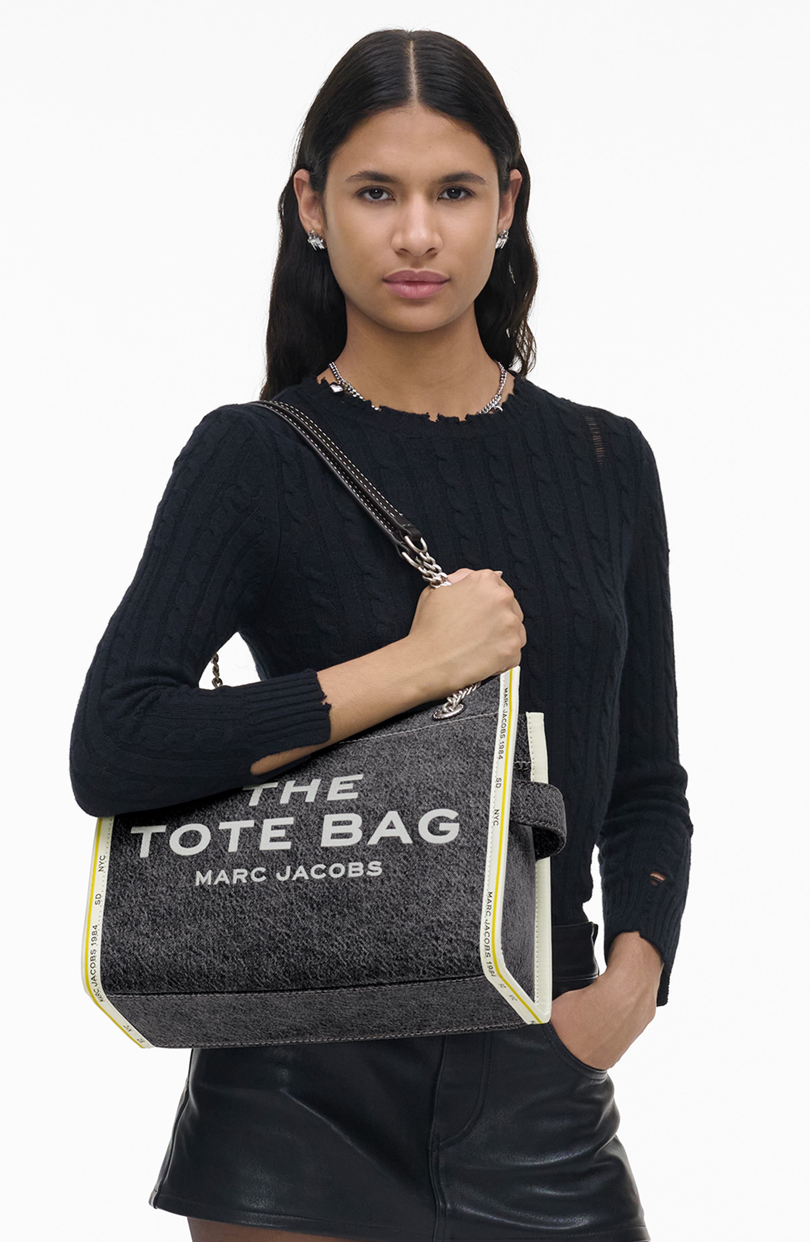 Marc Jacobs The Denim Medium Tote Bag, Alternate, color, 