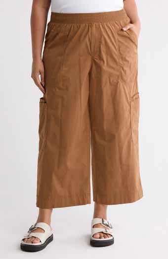 Democracy Crop Wide Leg Pull-On Pants
