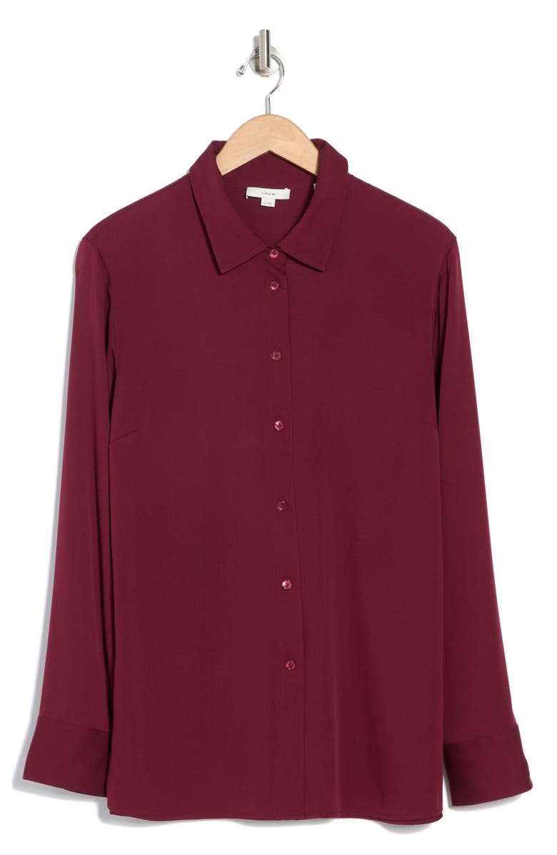 Slim Fitted Button Front Blouse