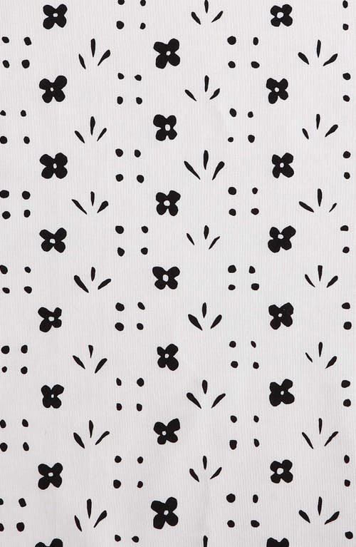 Marimekko Kukkaketo 200 Thread Count Cotton Percale King Sheet Set In Black