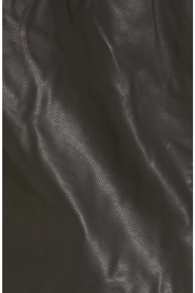 Luna Faux Leather Biker Jacket, Alternate, color, BLACK