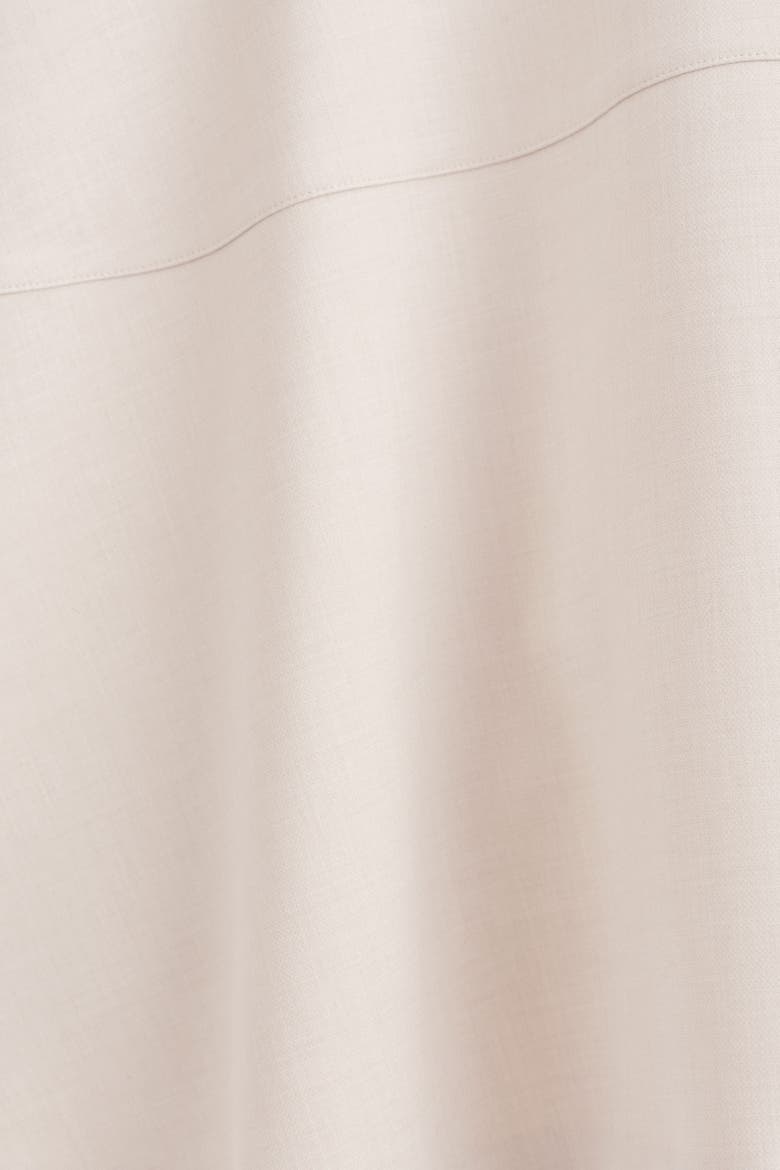 Curved A-Line Midi Skirt, Alternate, color, LIGHT BEIGE