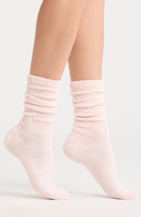 Athleisure Slouch Rib Crew Socks