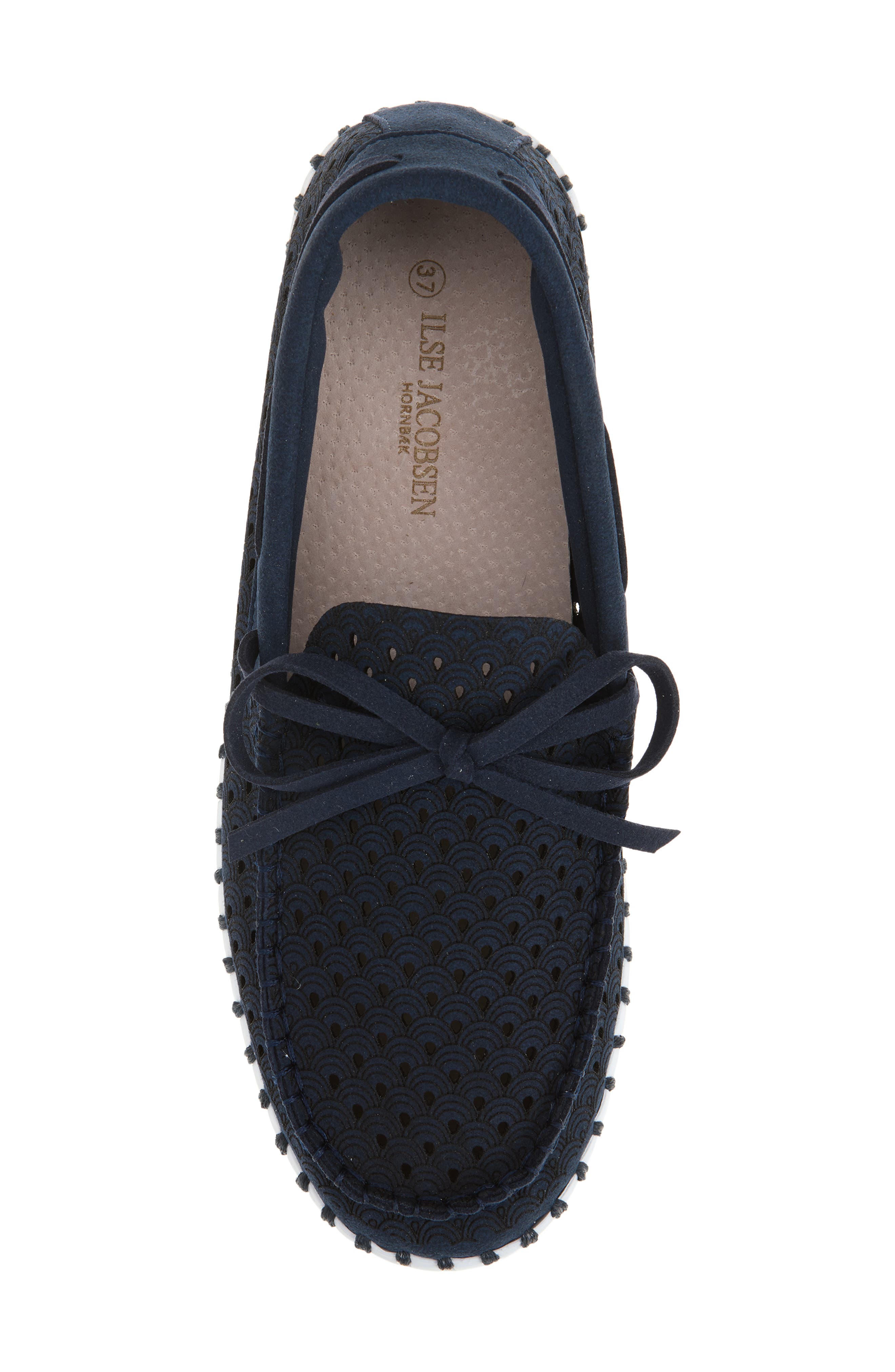 Tulip Print Sailor Shoe, Alternate, color, DARK INDIGO
