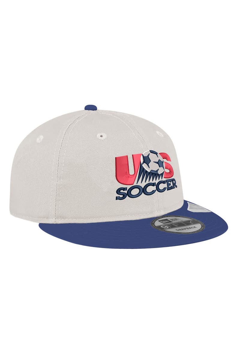 New Era Men's New Era  White USMNT 1993 Retro-Crown 9FIFTY Adjustable Hat, Alternate, color, Khaki