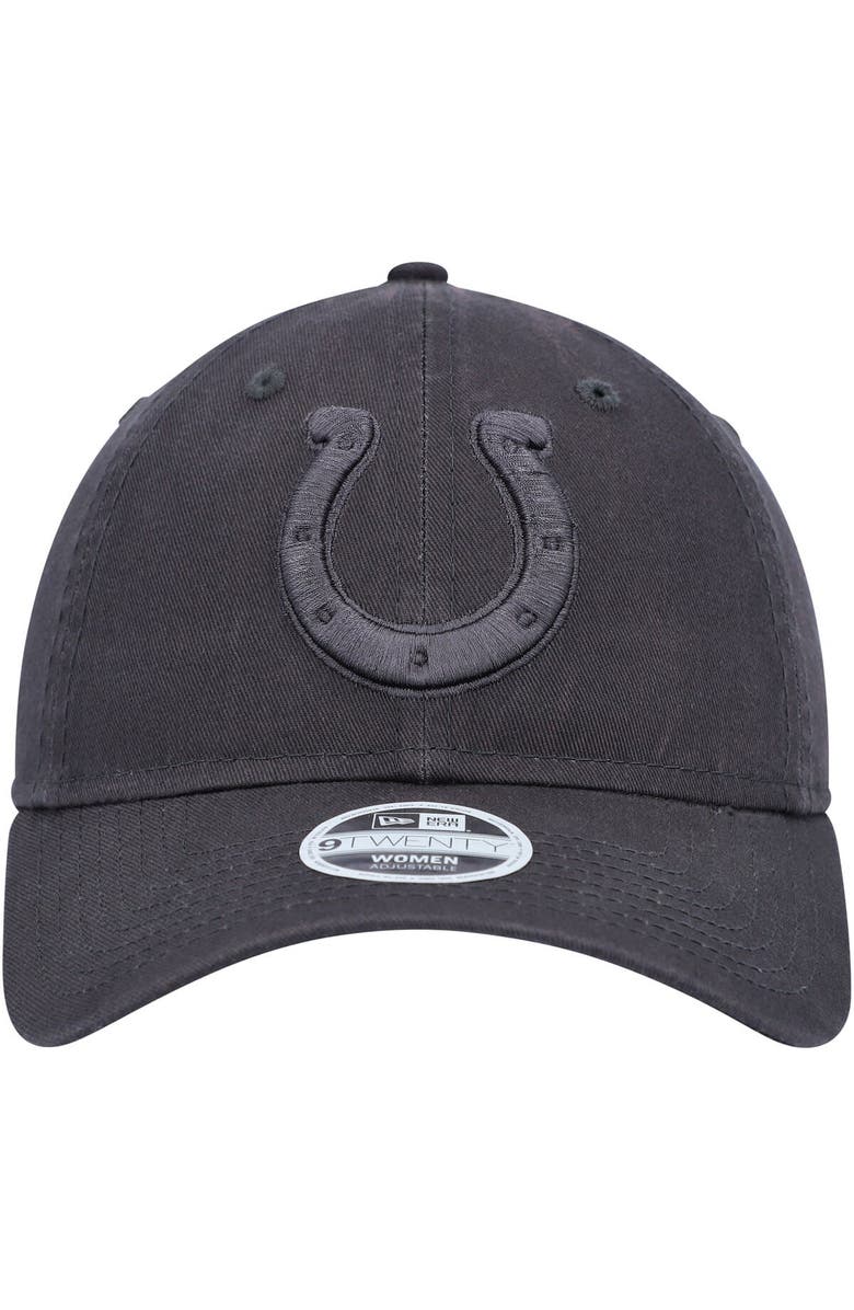 New Era Women's  New Era Graphite Indianapolis Colts Core Classic 2.0 Tonal 9TWENTY Adjustable Hat, Alternate, color, 