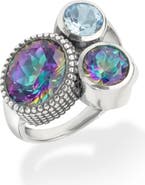 YS GEMS Quartz Cluster Statement Ring