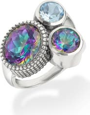 YS GEMS Quartz Cluster Statement Ring