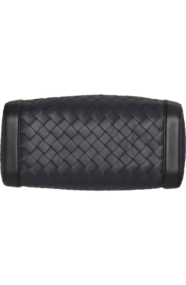 Bottega Veneta Classic Intrecciato Rectangular Crossbody Bag, Alternate, color, Space/ Black-Silver