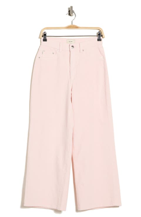 Hepburn High Waist Ankle Jeans (Powder Pink)