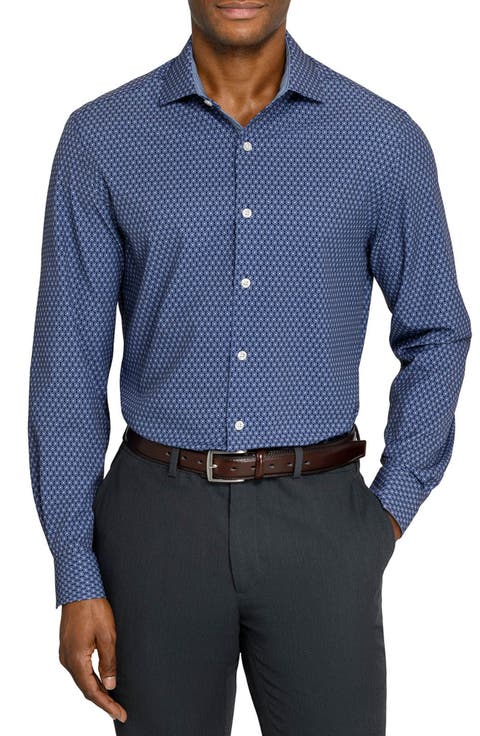 Circle Geo Performance Dress Shirt