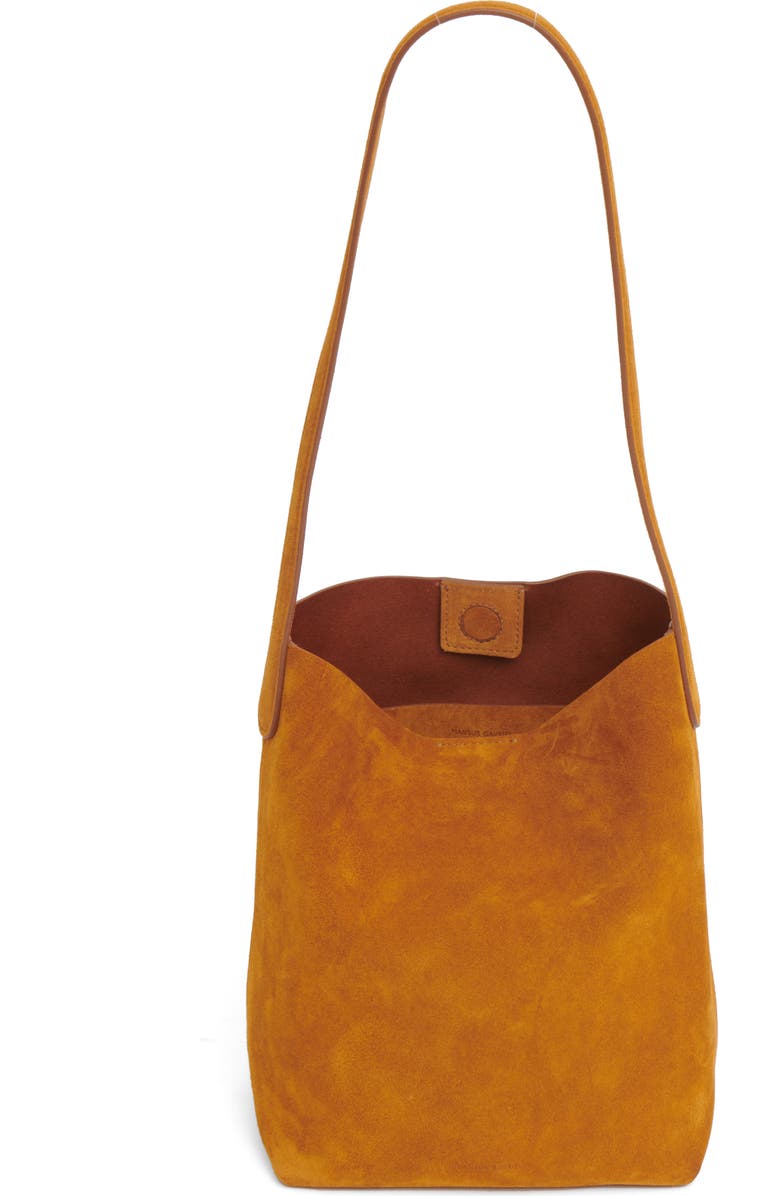 Mansur Gavriel Small Everyday Cabas Suede Hobo Bag, Alternate, color, Cuoio