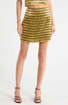 Mere Fringe Miniskirt
