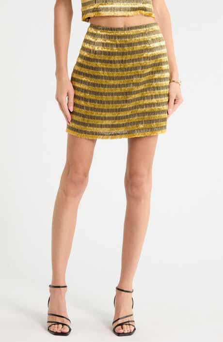 Mere Fringe Miniskirt