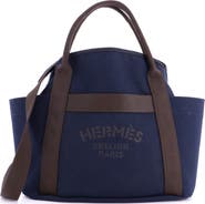 Pre-Owned Hermes Sac De Pansage Groom Handbag Canvas