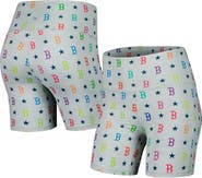 Terez Women's Terez Gray Boston Red Sox TLC Rainbow Shorts