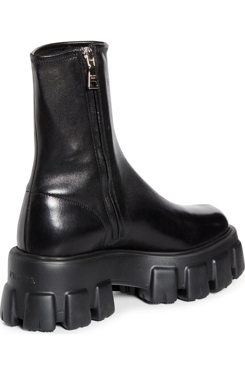 Prada Monolith Lug Sole Bootie, Alternate, color, Nero