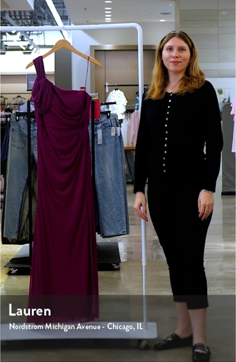 One-Shoulder A-Line Gown, sales video thumbnail