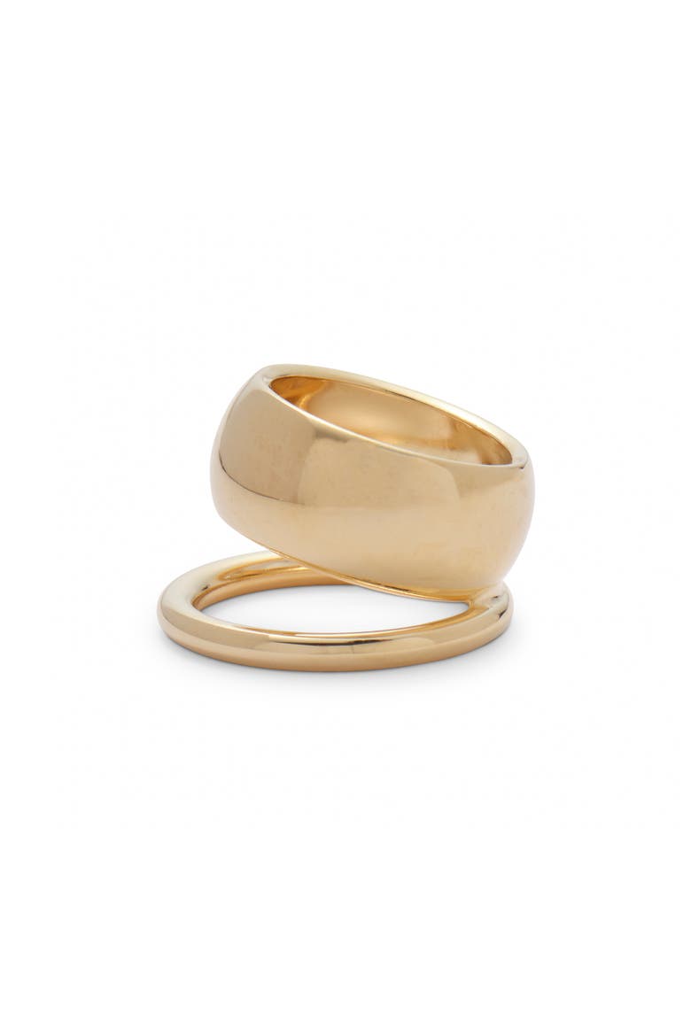Halo Double Band Ring, Main, color, GOLD