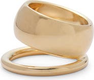 Lady Grey Halo Double Band Ring