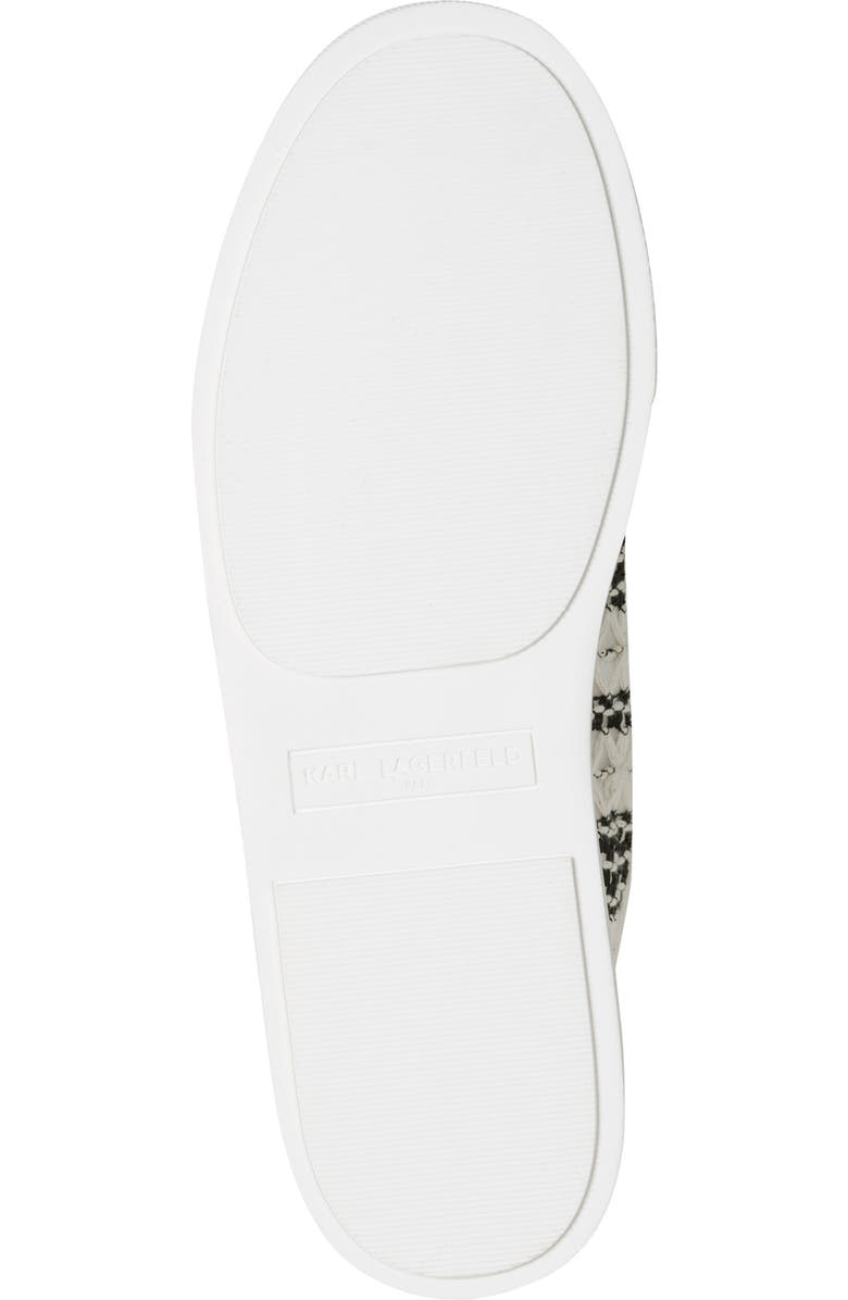 KARL LAGERFELD PARIS Caelan Crochet Sneaker, Alternate, color, Black/ White