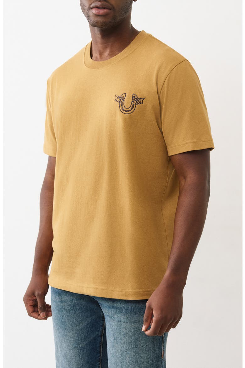 Heavy Ribbon Cotton T-Shirt, Alternate, color, JAVA