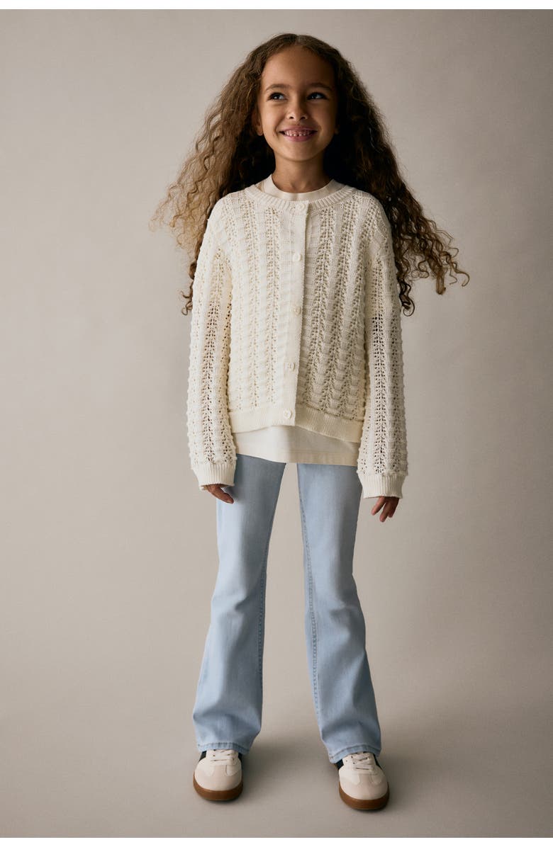 H&M Superstretch Flared Leg Jeans, Alternate, color, Light Denim Blue