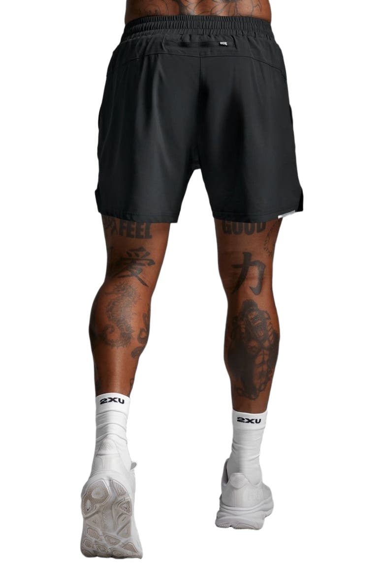 2XU Aero 5 Inch Shorts, Alternate, color, Black/Silver Reflective