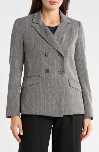 Pinstripe Oversized Boyfriend Blazer