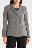 MAX STUDIO Pinstripe Oversized Boyfriend Blazer