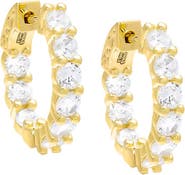 BY ADINA EDEN CZ Round Hoop Earring