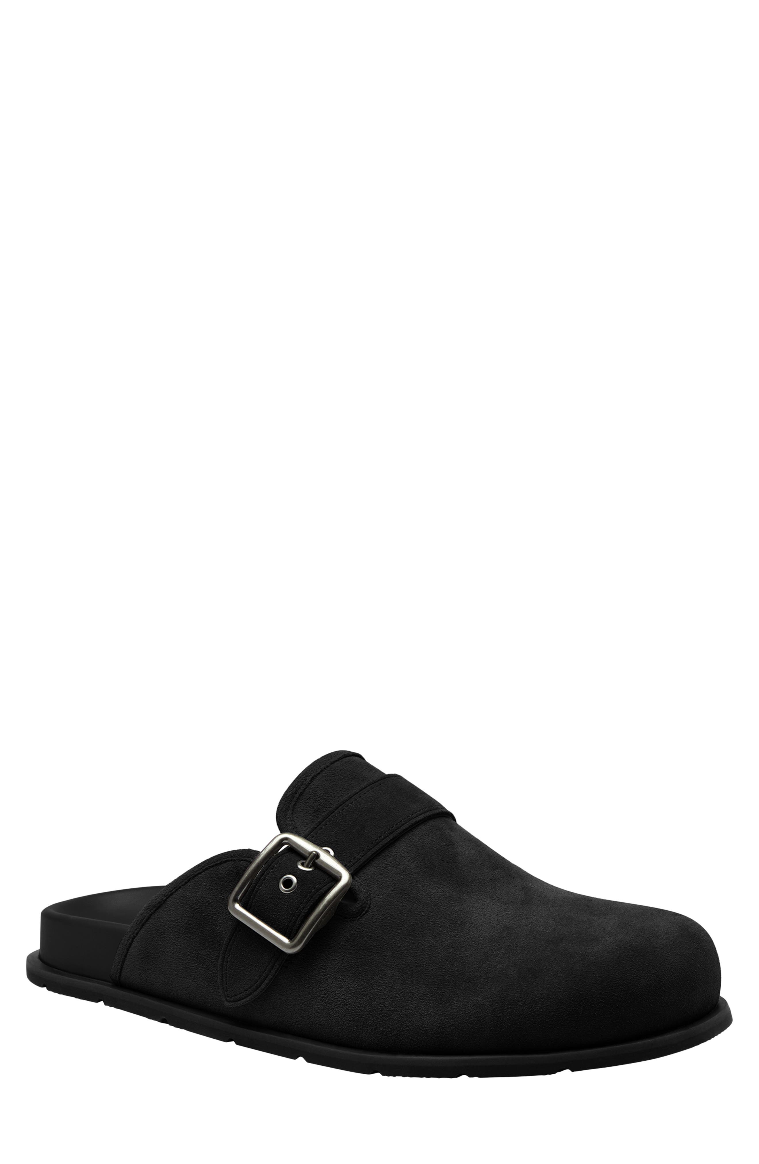 COACH Suede Buckle Clog, Main, color, 