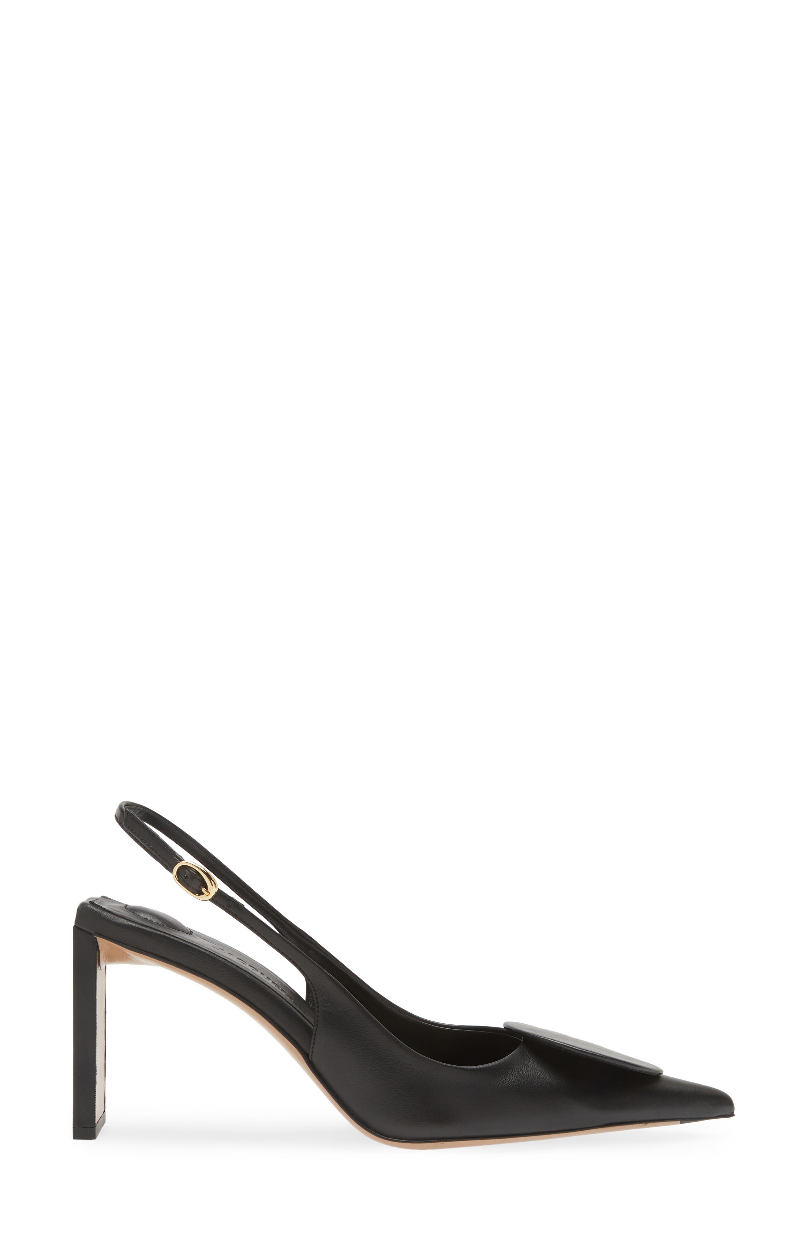Jacquemus Mismatched Pointed Toe Slingback Pumps, Alternate, color, 
