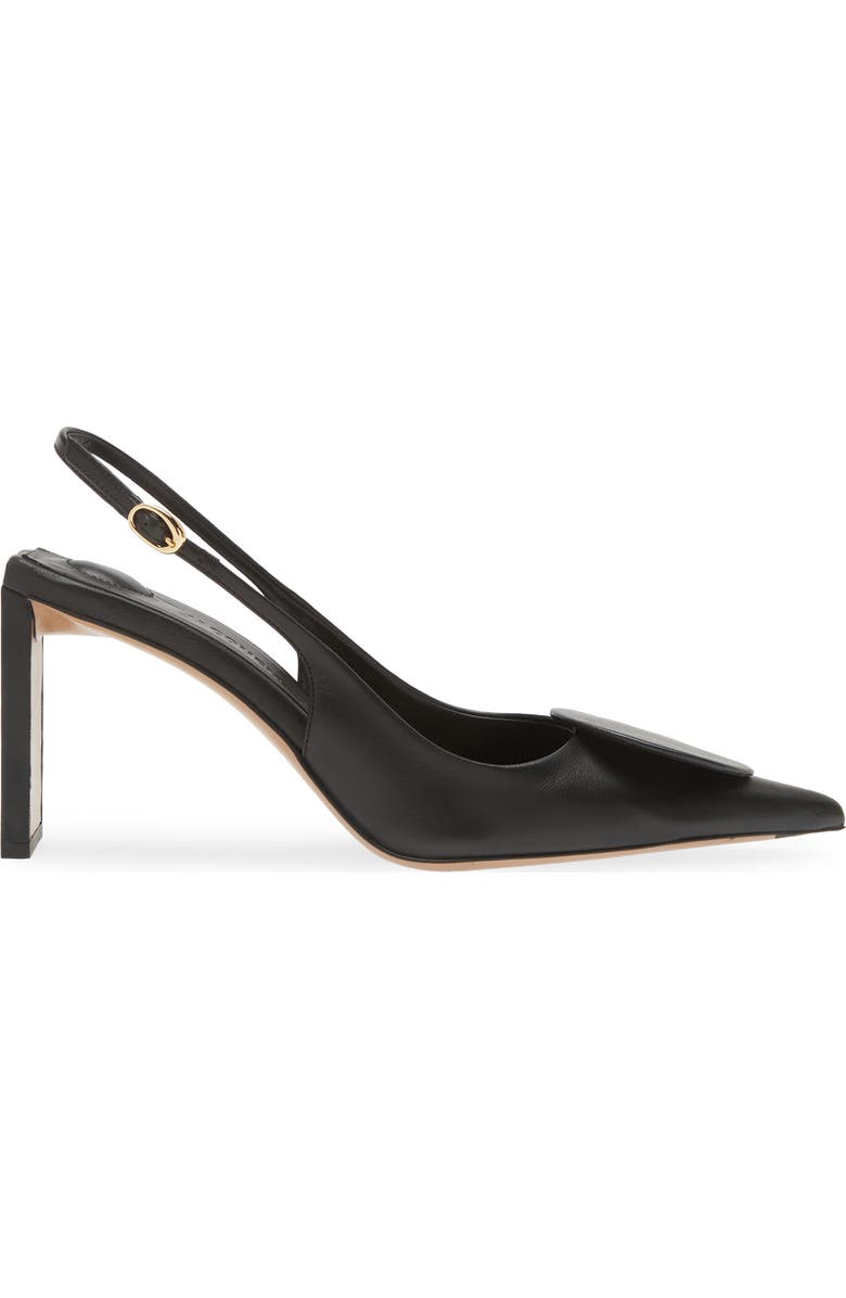 Jacquemus Mismatched Pointed Toe Slingback Pumps, Alternate, color,