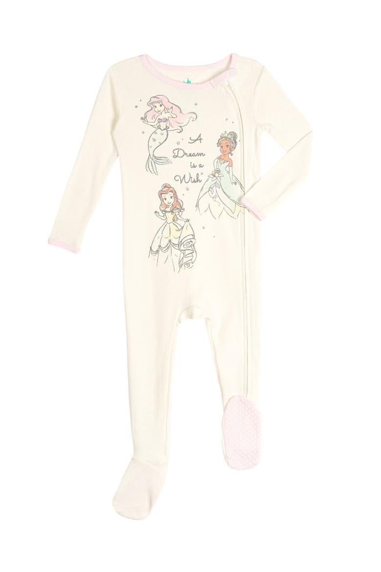 Princess Baby Girls' 2-Pack Footed Sleep N' Play Coveralls, Alternate, color, Princess Teal Pink