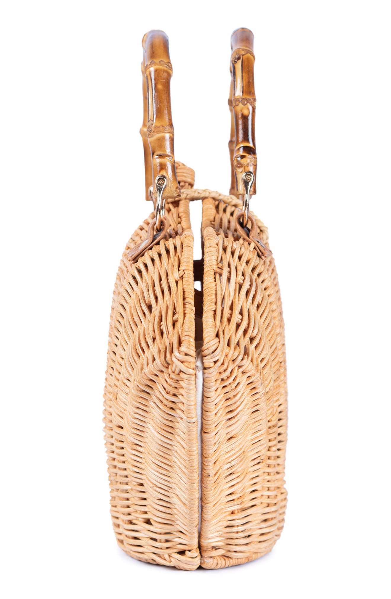 Jelavu Shelly Handwoven Rattan Seashell Bag, Alternate, color, 