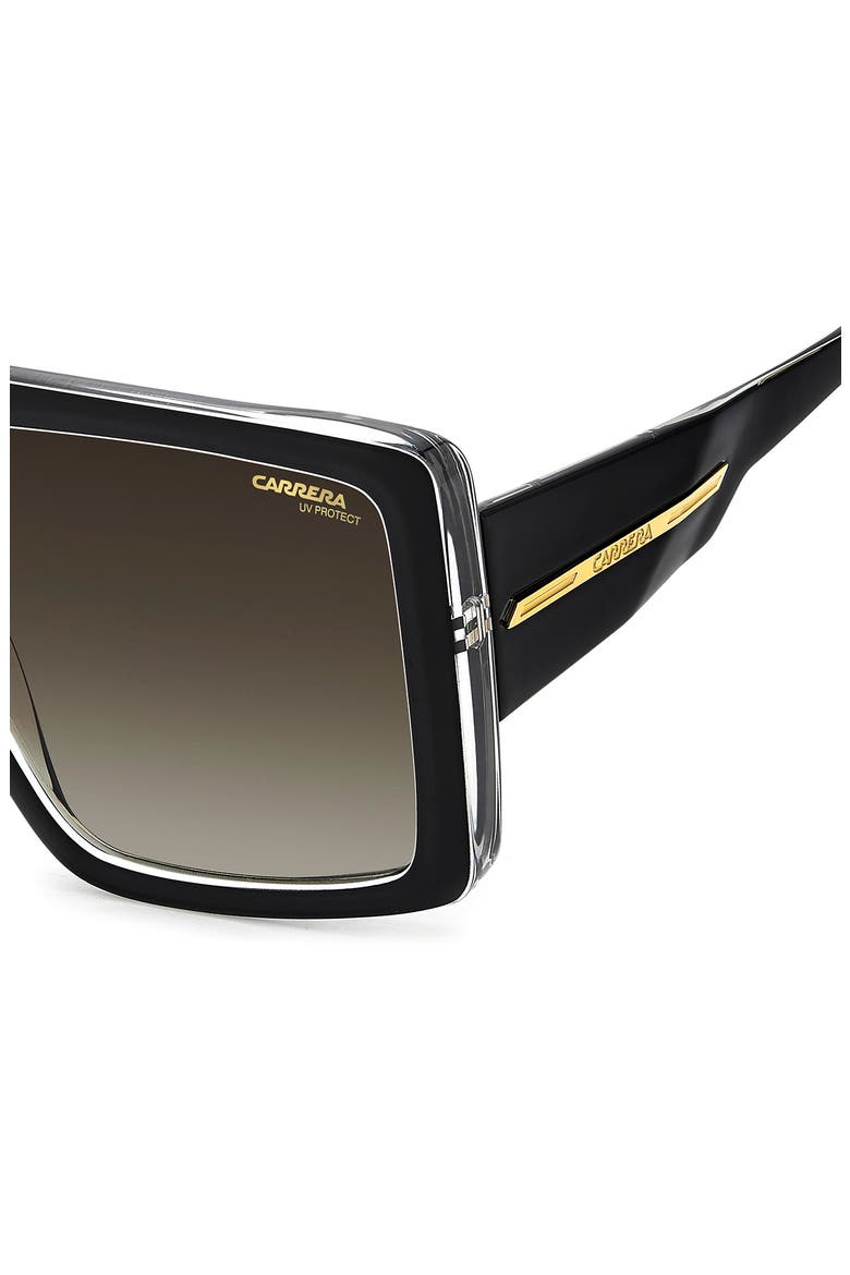 Victory 60mm Square Sunglasses, Alternate, color, BLACK CRYSTAL/ BROWN