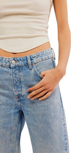 Deep Trance Wide Leg Boyfriend Jeans