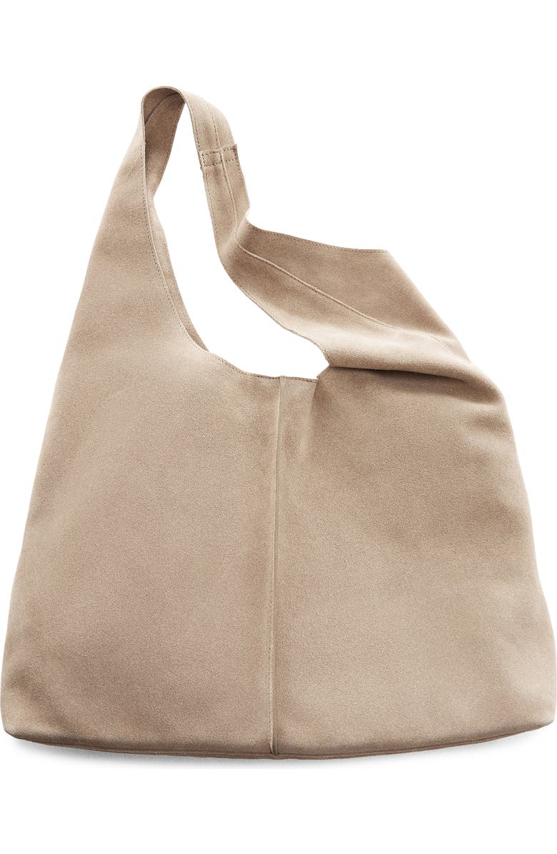 MANGO Suede Shopper Bag, Main, color,