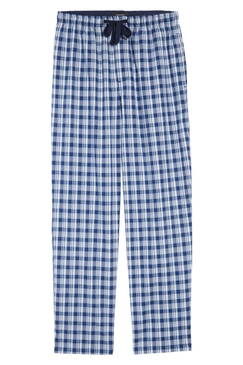 Poplin Pajama Pants, Main, color, BLUE ESTATE NELSON PLAID