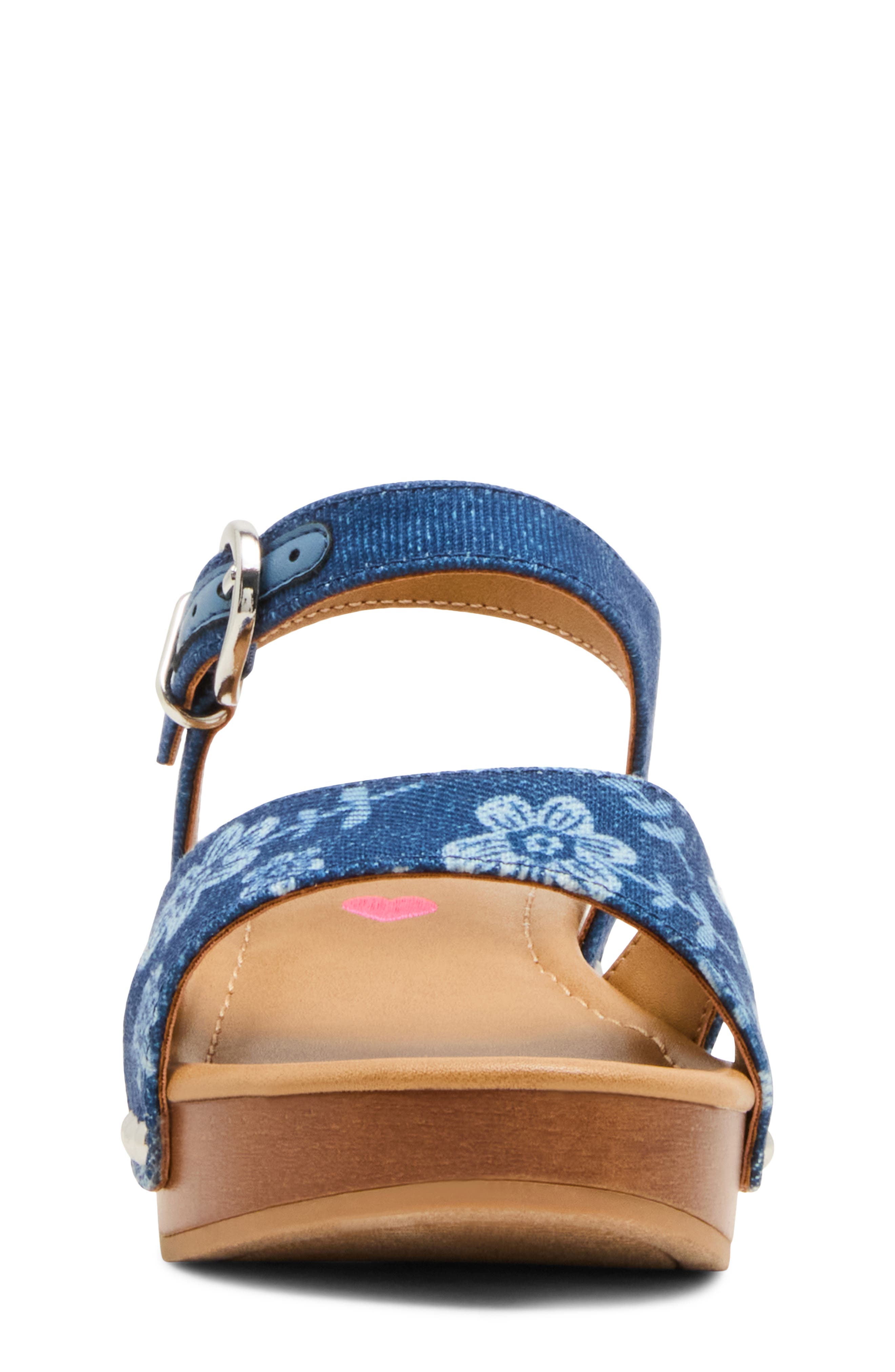Kids' Mayson Platform Sandal, Alternate, color, DENIM