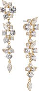 Nadri Chiara Cubic Zirconia Crustal Linear Drop Earrings