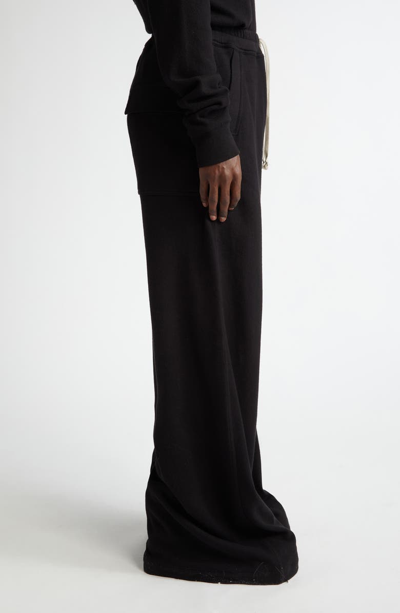 Moncler x Rick Owens Belas Wide Leg Cotton Sweatpants, Alternate, color, 