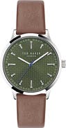 Ted Baker London Leather Strap Watch, 20mm