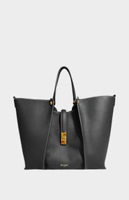 Mi Bolsa London Wharf Genuine Pebble Leather Tote