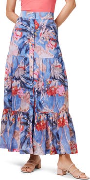 NIC+ZOE Dreamscape Tiered Maxi Skirt