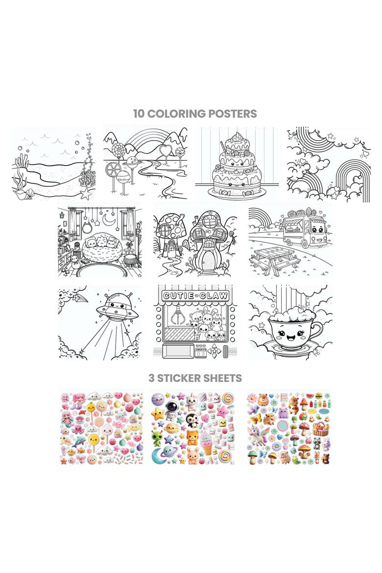 Capybara & Co. Collage Activity Set, Craft Kit for Ages 6+, Alternate, color, Multicolored