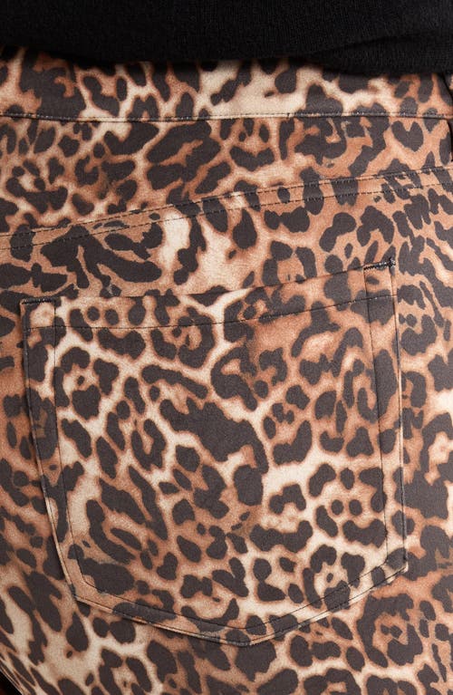 Jones New York Plus Size Printed Lexington Straight-leg Pants In Brown