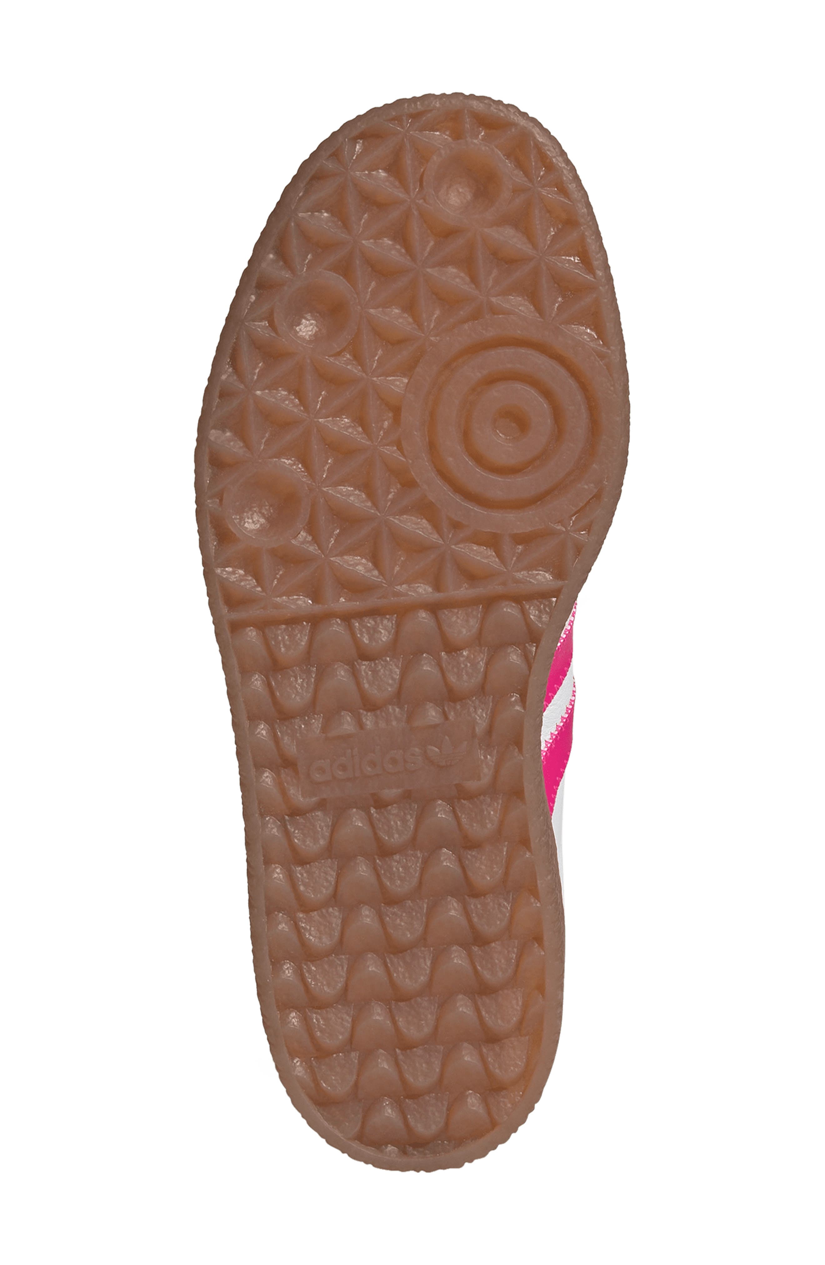 adidas Kids' Sambae Sneaker, Alternate, color, White/ Shock Pink/ Gold